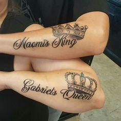 Couples Name Tattoos Ideas, Name Tattoos For Couples, Matching Couple Tattoos Unique Simple, Wife Tattoo For Husband, Husbands Name Tattoo Ideas For Wife, Couple Name Tattoos Ideas, Love Names For Boyfriend, Matching Tattoos For Married Couples, Husband Name Tattoos For Women