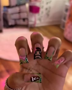 Raiders Nails, White Acrylic Nails, Kawaii Nails, Birthday Nails, Acrylic Nail Designs, How To Do Nails, Nail Inspo, Acrylic Nails, Nail Designs