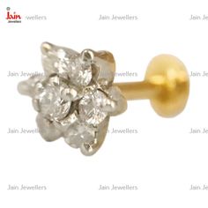 ❤️SPECIFICATIONS❤️ * The weight of this Nose Stud in 18 Kt Real Solid Gold :- 0.370 Grams Approximately * No of Diamonds- 7 * Total Diamond Weight - 0.15 Ct  * Certification/Grading: GIH * Clarity: SI1 * Cut: Very Good * Diamond Color:I * 100% Real Natural Genuine Diamonds With Certification From Gemology Lab ❤️DISCOUNT AND OFFERS❤️ Please contact us for any discounts or offers that are available on this item. We also provide discounts on bank transfers. Please check the payments methods below! Elegant Yellow Gold Diamond Nose Rings, Yellow Gold Diamond Nose Rings, Yellow Gold Nose Studs With Prong Setting For Gift, Diamond Yellow Gold Nose Studs For Gift, Yellow Gold Prong Set Round Nose Studs, Nose Bone, Nose Bones