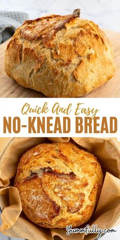 quick and easy no knead bread recipe