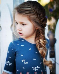 Girls School Hairstyles, Cool Hairstyles For Girls, Cute Haircuts, Fishtail Braid, Girls Braids, Braids For Kids, Easy Braids, Kids Braided Hairstyles