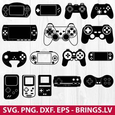 video game controllers svg, dxf eps and png files for cric