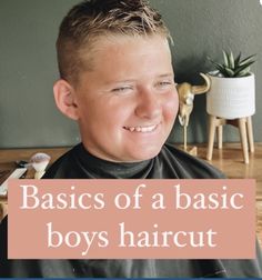 How to's of a basic haircut in less than 90 seconds. Watch more tutorials to learn each step in depth. We set you up for success and make it easy and do-able. Basic Haircut, Make It Easy, Boys Haircuts, In Depth, Make It