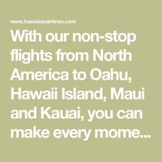 an image with the words hawaii airlines on it, which are in white and green