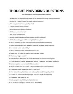 Questions Thought Provoking, Friends Conversation, Funny Conversation Starters, Question Games, Deep Conversation Topics, Conversation Starter Questions, Questions To Get To Know Someone