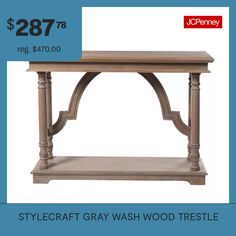 a wooden table with a price tag for $ 287 or reg $ 4770