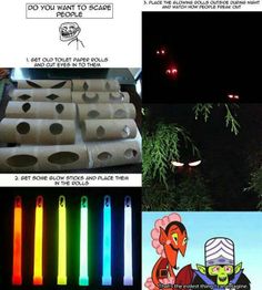 there are many different types of lights in the dark and one is made out of toilet paper