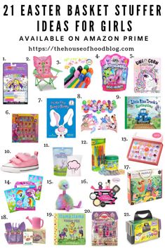 the best easter basket stuff for girls available on amazon primes, and other toys