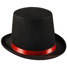 The top hat is a professional addition to any attire! VERSATILE: Great for Halloween stage, kids parties, or one-on-one playtime year-round The hat measures 7” in height and 13” in width. ADDITIONAL FEATURES: Sewn with the finest quality material. Easy cleaning and drying. Tuxedo Top, Black Top Hat, Magic Hat, Shop Dress, Shrek, Top Hat, Red Ribbon, Buy Dress, Colorful Fashion