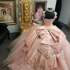 Pink Ball Gown Quinceanera Dress Pink Quinceanera Dresses, Pink Quinceanera, Quinceanera Pink, Quinceanera Themes Dresses, Pink Quince, Sweet 16 Dress, Movie Hacks, Quinceñera Dresses, Quinceanera Dresses Pink