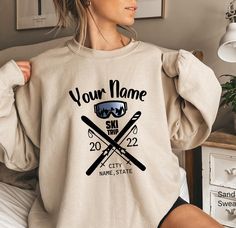 Snow Ski Diamond Shirts, Custom Snow Skiing Trip Shirts for Groups, Womens Skiing Shirt, Snow Trip, Winter Sports Shirt, Skiing Gift, DA5175 H O W  TO  O R D E R 1️⃣Please, check and review all the photos. 2️⃣ Choose your T-shirt size and color. 🔵Different styles of shirts may have different shades of same color choice due to different manufacturer brands. 🔵For this reason, we recommend you to match shirts from the same styles if you want precisely matching colors (ex. Unisex, V-necks, Toddler, etc.). 3️⃣ Click add to cart. You can go back to add more shirts. 🔵For multiple items go back to the listing and repeat the steps. 4️⃣Click "Proceed to check out". 🔵When you check out, you can add a note to us for any request. UNISEX SHIRTS - YOUTH SHIRTS Unisex T-shirt fits like a well loved fa Custom Ski Trip Shirts, Ski Tshirt Design, Ski Shirts Design, Baby Ski Shirt, Skiing Sweatshirt, Skiing Trip, Ski Shirts, Ski Gifts, Trip Shirts