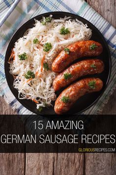 German Sausage Recipes German Sausage Recipes, Spicy Sausage Recipes, Currywurst Recipe, Grilled Sausage Recipes, Home Made Sausage, Sausage Recipes For Dinner, Best Lunch Recipes