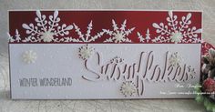 a christmas card with snowflakes on it and the words'winter wonderland'written in cursive writing