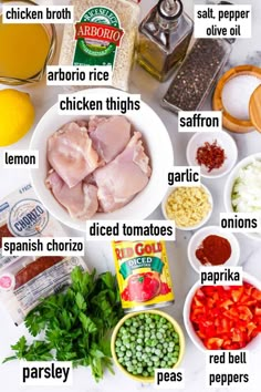 the ingredients to make this recipe include chicken, carrots, onions, parsley, garlic, and seasoning