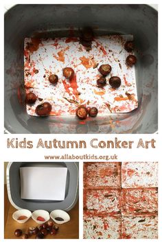 kids'autumn conker art is an easy and fun activity for the whole family