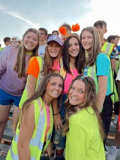 Neon football theme highschool football neon out student section fnl Themed Football Games, Fnl Themes, Neon Football, Neon Party Outfits, Football Friends, Highschool Football, Abc Party Costumes, Hs Football, Spirit Days