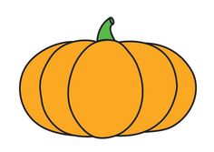 a drawing of a pumpkin on a white background