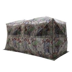 an image of a camouflage tent for hunting