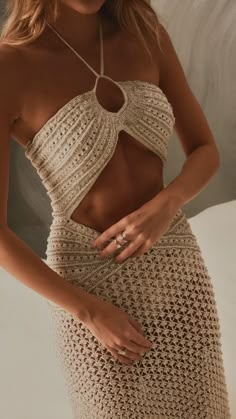 Crochet Top Aesthetic, Top Aesthetic, Macrame Dress, Mode Crochet, Mode Boho, Crochet Clothes Patterns, Crochet Fashion, Crochet Designs