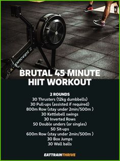 an advertisement for a workout program with the words, brutas - 5 minute hit workout