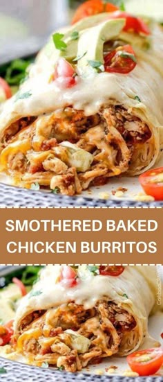 two images showing the different types of burritos