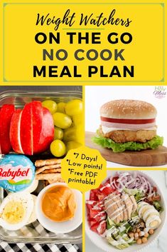 the meal plan for weight watchers on the go, no cook meal plan is here