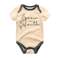 Share the gift of faith with your little one in this beautifully designed Faith Baby Bodysuit. Crafted from soft, high-quality cotton, this bodysuit ensures comfort and is gentle on your baby's delicate skin. Featuring a simple yet meaningful design, it's perfect for religious occasions such as baptisms, christenings, or Sunday church services. This bodysuit makes a thoughtful gift for baby showers, new parents, or anyone wanting to dress their little one in a touch of inspiration and love. Available in various sizes, it’s suitable for both baby boys and girls, offering a unisex style that celebrates faith and spirituality. ✅ PRINTING TECHNOLOGY: Direct to Garment printing, full-color digital printing, bright colors, realistic patterns, never fade, and soft to touch. ✅ GRANDPA AND GRANDMA’