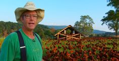 a man standing in front of a field full of chickens with the words, everything he wants to do is illegal