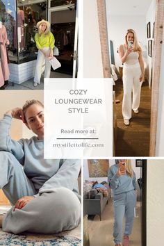 Winter is all a about cozy loungewear sets and style! ​ ​Try a matching light blue set or a cream colored one. ​ ​This style guide has it all!