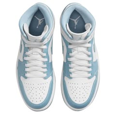 Brand New Nike Air Jordan 1 Mid “Unc”, University/Powder Blue & White, 6.5 Women’s, 100% Authentic, Comes In Original Box/Packaging. *The Women’s Air Jordan 1 Mid “Unc” Is A Women’s-Exclusive Makeup Of The Popular Lifestyle Shoe That Shows Appreciation For Michael Jordan’s Alma Mater, The University Of North Carolina. The “Unc” Colorway Was An Original Color Concept Of Jordan’s Retro Basketball Shoe Back In 1985, And Is An Integral Part Of The Air Jordan Line In The Present Day. Here, The “Unc” Air Jordan 1 Mid Unc, Jordan 1 Mid University Blue, Jordan 1 Mid Unc, Logo Wings, Jordan 1 Mid White, Jordan Model, Womens Air Jordans, Nike Air Jordans, University Blue