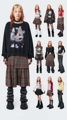 00s Grunge Outfits, 90s Grunge Outfits Aesthetic, 90s School Outfits, 00s Aesthetic Grunge, 90 Grunge Outfits, 90s Grunge Aesthetic Outfits, Grunge School Outfits, Outfit Ideas Alt, Kpop Dark Aesthetic