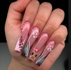 Swag Nails, Acrylic Nails, Hello Kitty, Kitty, Nails, Instagram