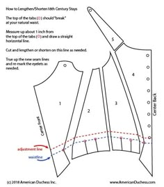 the front and back view of an american sewing pattern, with instructions for how to sew