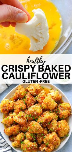 crispy baked cauliflower is an easy appetizer that's ready in under 30 minutes