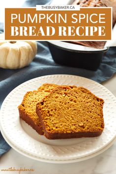 This Pumpkin Spice Bread Recipe is one of our absolute favourite things to bake, especially in the fall and winter seasons. This pumpkin bread turns out beautifully every single time, creating a super moist, fluffy loaf with the most delicious pumpkin spice flavour you could ever hope for! If you’re looking for a new baking recipe for fall, this is it! Pumpkin Spice Bread Recipe, Spice Bread Recipe, Things To Bake, Buttery Rolls, Pumpkin Spice Bread, Recipe For Fall, Yummy Biscuits, Spice Bread, Knead Bread Recipe