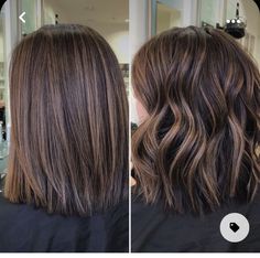 Rambut Brunette, Brunette Hair With Highlights, Caramel Highlights, Brown Hair Balayage, Hair Color And Cut, Hair Inspiration Color, Fall Hair Colors, Shoulder Length Hair, Women Hairstyles