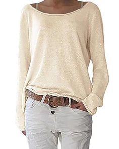 HOT SELLING! Free Shipping Order Over $80 BUY 3 USE 8% OFF CODE: 8OFF Item:H1055 Description: Neckline:Crew Neck Theme:Spring/Fall Thickness:Lightweight Elasticity:Slightly stretchy Occasion:Daily Pattern Type:Solid Material:Cotton Sleeve Type:Long Sleeve Style:Casual Due to the difference between different monitors, the picture may not reflect the actual color of the item. The product includes:Top*1 Shipping Receiving time = Processing time + Shipping time Return Policy Our Guarantee Return or Knitwear Outfit, Cute Womens, Loose Pullover, Long Sleeve Tops Casual, Estilo Chic, Womens Shirt, Bottoming Shirt, Basic Long Sleeve, Long Sleeve Knit Tops