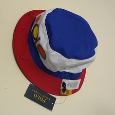 Polo Sport Multicolor White Retro Bucket Hat With Curved Brim, Retro Blue Bucket Hat, Retro Wide Brim Blue Hat, Blue Retro Bucket Hat With Curved Brim, Retro Blue Bucket Hat With Curved Brim, Polo Classic, Polo Sport, Ralph Lauren Blue, Ralph Lauren Polo