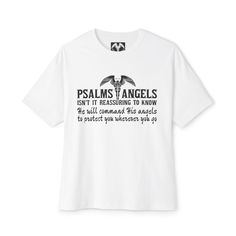 Psalms angels religious graphic teeshirt