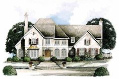 this is an artist's rendering of these european style houseplanstyles