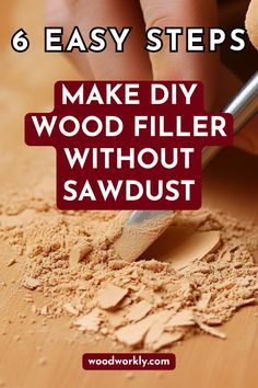 Learn how to make wood filler without sawdust using simple materials for seamless repairs. Read the full article for step-by-step instructions! #DIYWoodFiller #WoodRepair #WoodworkingTips #DIYProjects #HomeImprovement