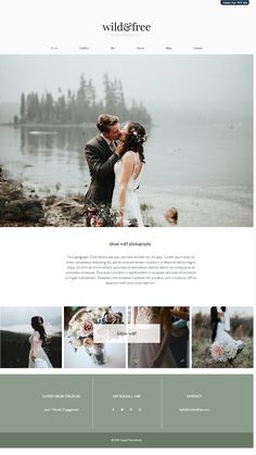 the wedding website is clean and ready to be used for photoshopped, but it's not very easy to use