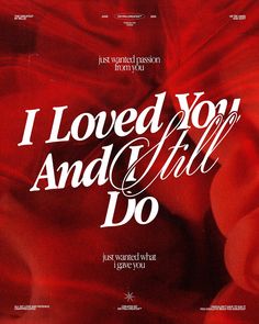 i loved you and i will do movie poster with red silk fabric in the background