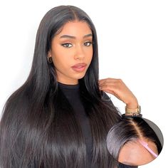 PRICES MAY VARY. 🌷【Wear and Go Glueelss Wig Pre Cut Lace】: Upgraded 7x5 glueless wig, precut lace, pre plucked hairline, no glue, no gel, very easy and convenient to Install, even for beginners. elastic wig Cap & band, suitable for different size head. 🌷【Real Glueless Wigs Human Hair】:Crafted from 100% human hair, our glueless wigs provide a natural and seamless appearance. Full elasticity 3D dome cap makes the lace fit better. 🌷【Human Hair Pre Plucked】:Our wigs feature a pre-plucked hairline Long Human Hair Wigs, Half Ponytail, Closure Wigs, Cheap Wigs, Glueless Wigs, Lace Front Wigs Human Hair, Glueless Wig, Wigs Human Hair, Straight Lace Front Wigs