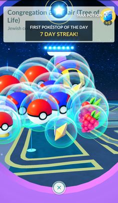 the pokemon game is being played on an iphone device, and it's all in bubble