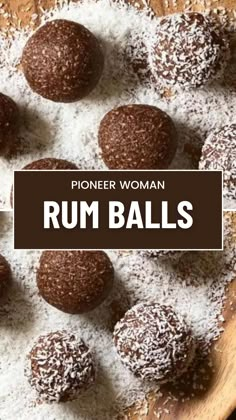 Pioneer Woman Rum Balls Ree Drummond Rum Balls, Oreo Rum Balls, Desserts Made With Alcohol, Nut Free Rum Balls, Pioneer Woman Rum Balls, Pioneer Women Recipe, Rum Cake Balls, Holiday Rum Balls, Cherry Rum Balls