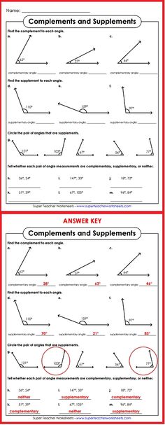 two worksheets showing the angles and measurements of parallel lines, which are not parallel to each other