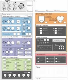 an image of a poster with different types of symbols and numbers on it's side