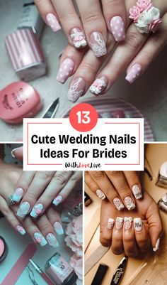 Elevate your bridal look with stunning wedding nail ideas! 💍✨ From elegant classics to trendy designs, discover the perfect manicure that complements your big day. Explore unique styles and colors to express your personality. Don’t forget to save this pin for your wedding inspiration! 💖 Pretty Wedding Nails, Bridal Nails French, Pink Ombre Wedding, Wedding Nail Ideas, Lace Nail Design, Wedding Nail Art, French Manicures