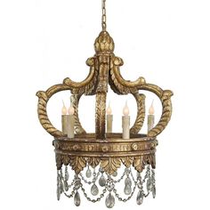 an ornate chandelier with candles in it